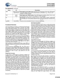 CY7C1355C-133BGXC Datasheet Page 8