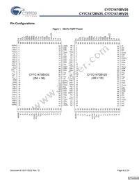 CY7C1474BV25-200BGIT Datasheet Page 4