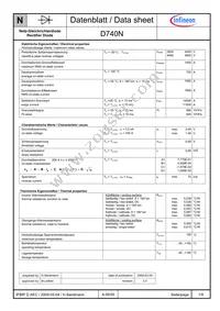 D740N46TXPSA1 Datasheet Cover