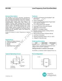 DS1099U-FA/V+ Datasheet Cover