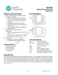 DS1620S/T&R Datasheet Cover