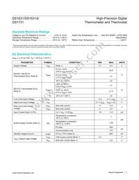 DS1631Z/T&R Datasheet Page 2