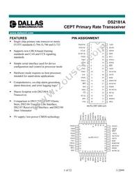 DS2181AQN+T&R Datasheet Cover