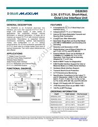 DS26303LN-75+A3 Datasheet Cover