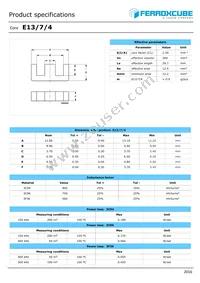 E13/7/4-3F36-G200 Datasheet Cover