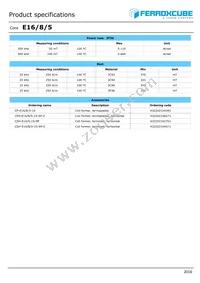 E16/8/5-3F36-G200 Datasheet Page 2