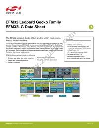 EFM32LG332F128-QFP64 Datasheet Cover