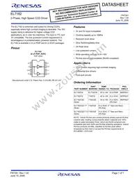 EL7182CSZ-T13 Datasheet Cover