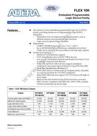 EPF10K70RC240-4N Datasheet Cover