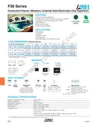 F380J226MSAAH1 Datasheet Cover