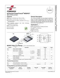 FDMS8020 Datasheet Page 2