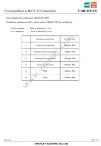 FHD1105P-TR Datasheet Page 19