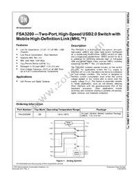 FSA3200UMX-F106 Datasheet Cover