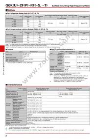 G6K-2F-RF-S DC6 Datasheet Page 2