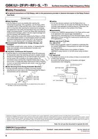 G6K-2F-RF-S DC6 Datasheet Page 8