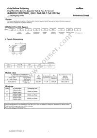 GJM0335C1E7R7DB01D Datasheet Cover