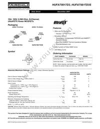 HUFA75617D3ST Datasheet Cover