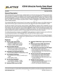 ICE40UL1K-CM36AITR1K Datasheet Page 2