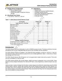 ICE40UL1K-CM36AITR1K Datasheet Page 3