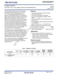 ICL3217IBZ-T Datasheet Cover