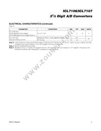 ICL7106C/D Datasheet Page 3