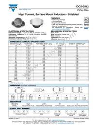 IDCS2512ER6R8M Datasheet Cover