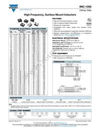 IMC1008ER8R2J Datasheet Cover