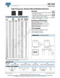 IMC2220ER822J Datasheet Cover