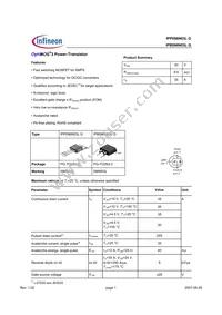 IPB096N03LGATMA1 Datasheet Cover