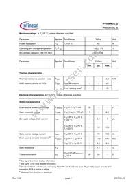 IPB096N03LGATMA1 Datasheet Page 2