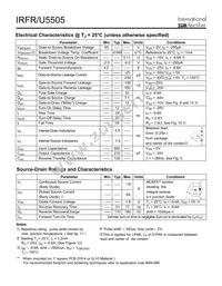 IRFR5505TRR Datasheet Page 2