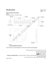 IRLML2803TR Datasheet Page 8
