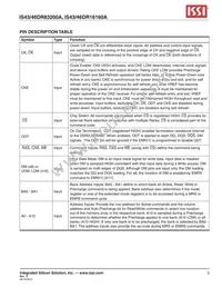 IS43DR16160A-5BBLI-TR Datasheet Page 3