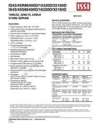 IS45S16320D-7CTLA2 Datasheet Cover