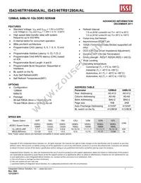 IS46TR16640A-15GBLA2-TR Datasheet Cover