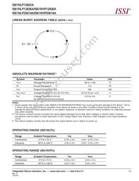 IS61NLP12832A-200TQLI Datasheet Page 13