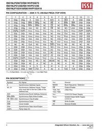 IS61NVP51236-250B3I Datasheet Page 4