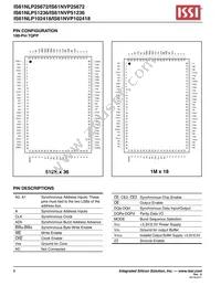 IS61NVP51236-250B3I Datasheet Page 8