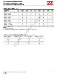 IS61NVP51236-250B3I Datasheet Page 11