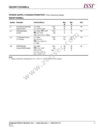 IS62WV10248BLL-55BI-TR Datasheet Page 5