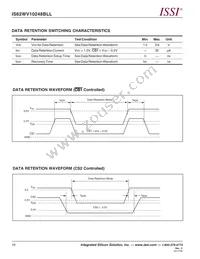 IS62WV10248BLL-55BI-TR Datasheet Page 10