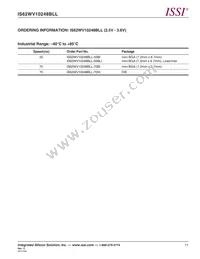 IS62WV10248BLL-55BI-TR Datasheet Page 11