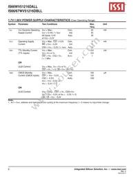 IS66WV51216DBLL-70TLI-TR Datasheet Page 6