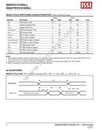 IS66WV51216DBLL-70TLI-TR Datasheet Page 8