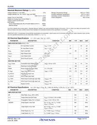 ISL4089IBZ-T7A Datasheet Page 2