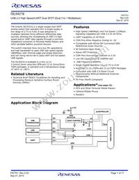 ISL54216IRUZ-T7A Datasheet Cover