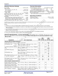 ISL54216IRUZ-T7A Datasheet Page 4