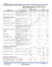 ISL54220IUZ-T Datasheet Page 5