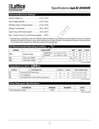 ISPLSI 2096VE-250LT128 Datasheet Page 3