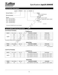 ISPLSI 2096VE-250LT128 Datasheet Page 13